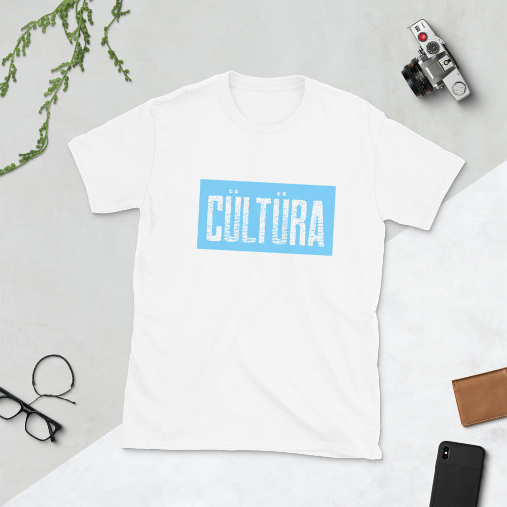 Cültüra Blue Short-Sleeve Unisex T-Shirt
