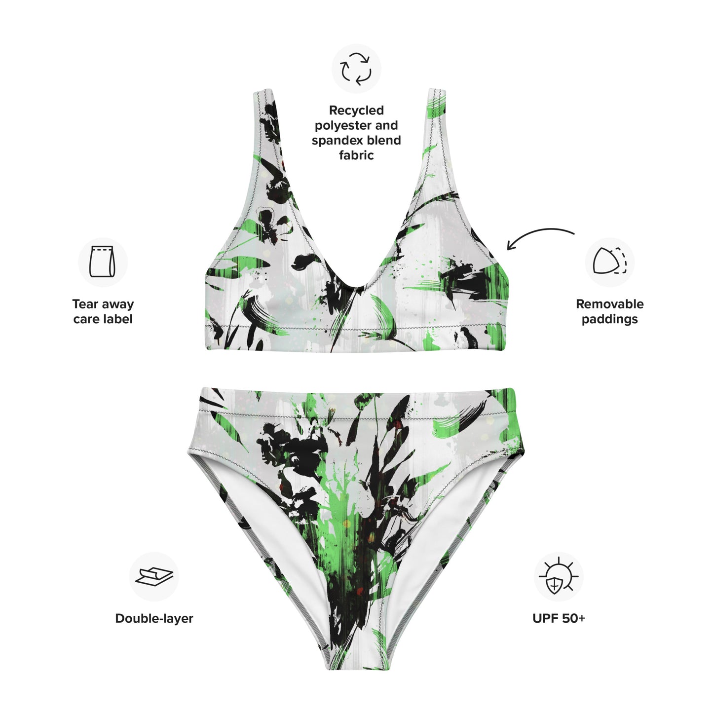 Verdor Recycled high-waisted bikini