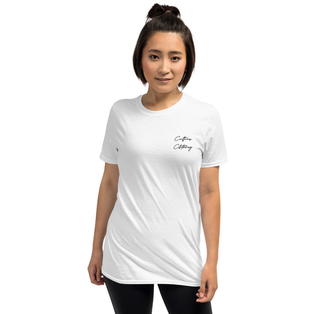 Embroidered Cultura Script Unisex T-Shirt