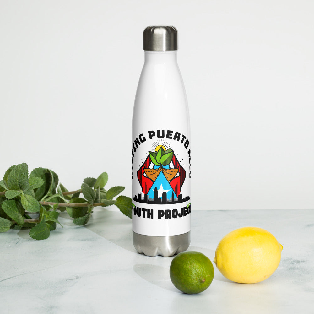 Lifting Puerto Rico Youth Project Stainless Steel Water Bottle